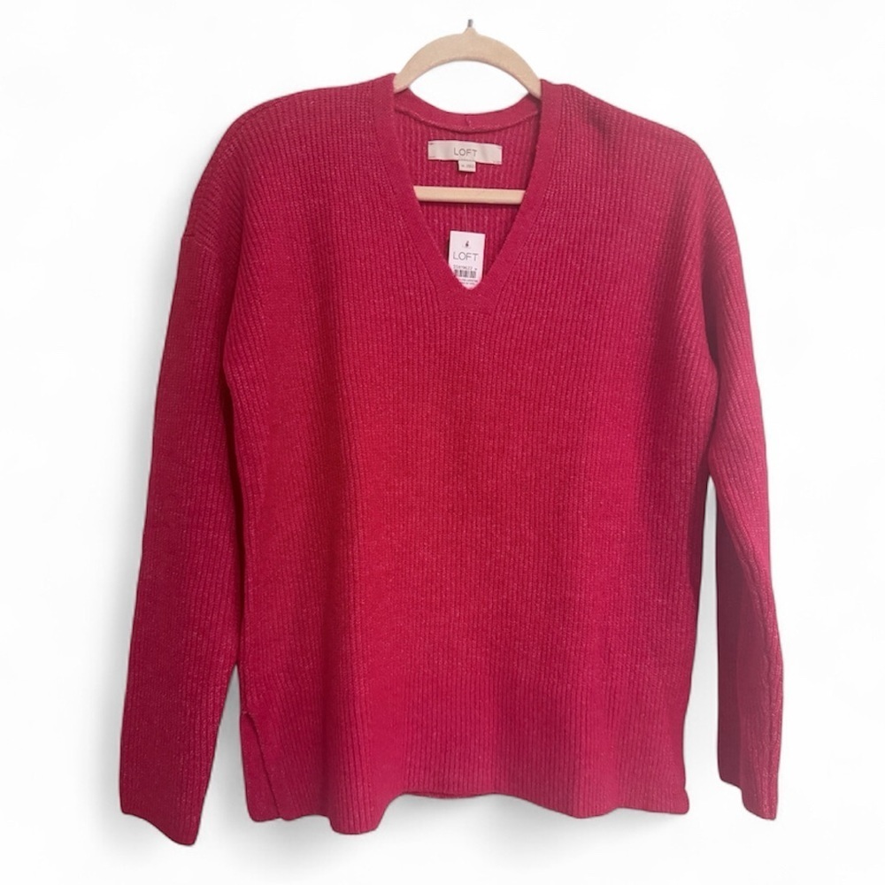 LOFT | Rib Knit V-Neck Sweater | NWT​​​